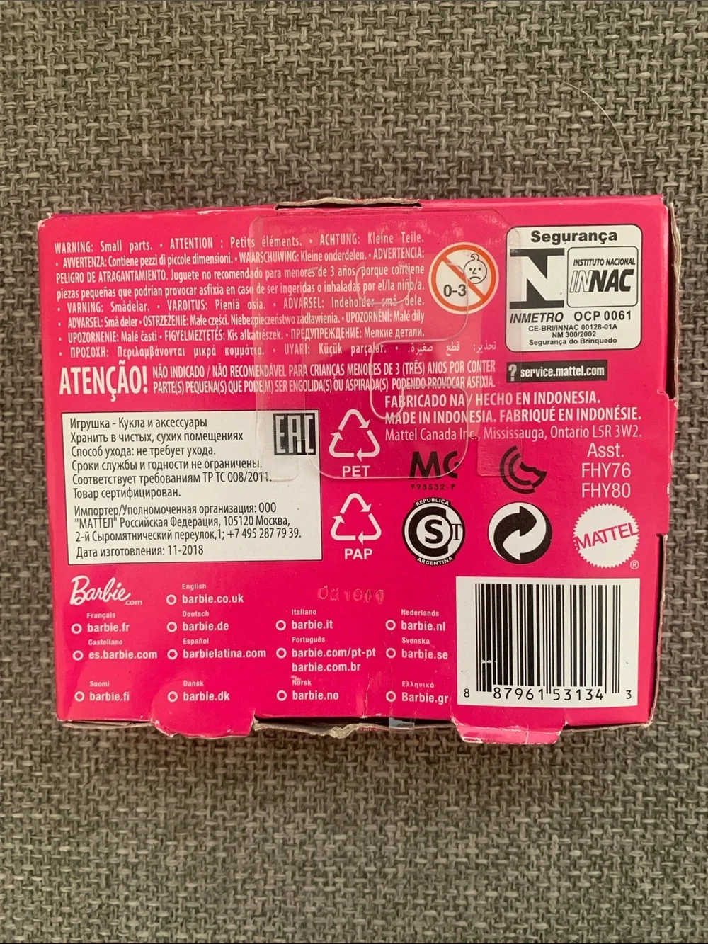 Mattel 3” baby